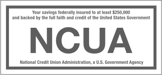 Federally Insured by NCUA, logo. Astera Credit Union savings are federally insured up to $250,000 by the National Credit Union Administration (NCUA) and backed by the full faith and credit of the United States Government